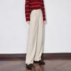 PUMI Women's Autumn/Winter Wool Blend Straight-Leg Casual Pants