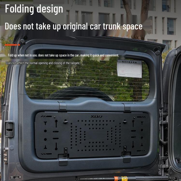 BYD Leopard 5 Tailgate Aluminum Folding Table Storage Rack