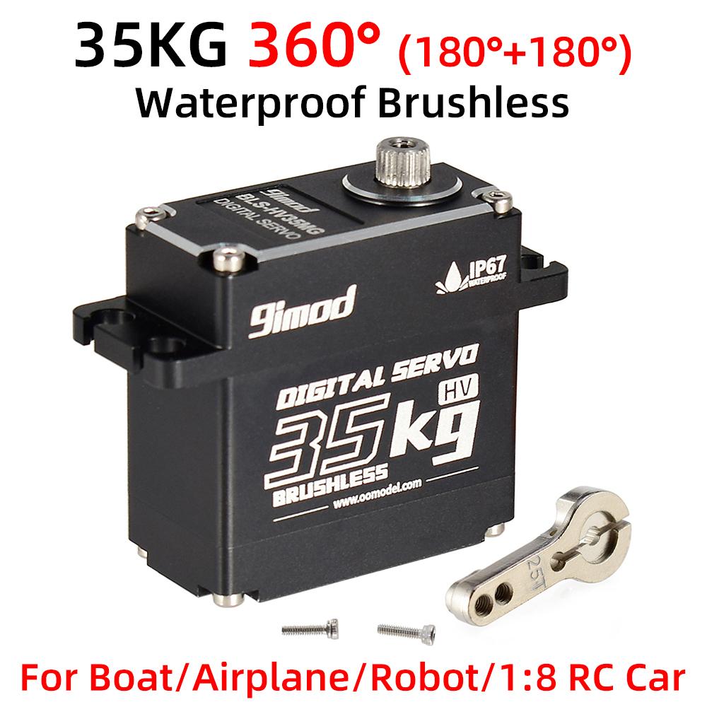 RC Servo 9imod Waterproof Brushless Coreless Servo 50KG 45KG 35KG 25KG Metal Gear Digital Servo for RC Model
