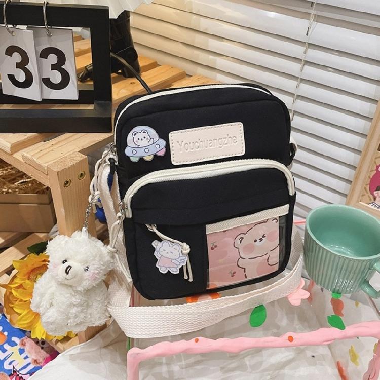 Cute and Practical Crossbody Bag Japanese Aesthetic Durable Nylon Shoulder Bags