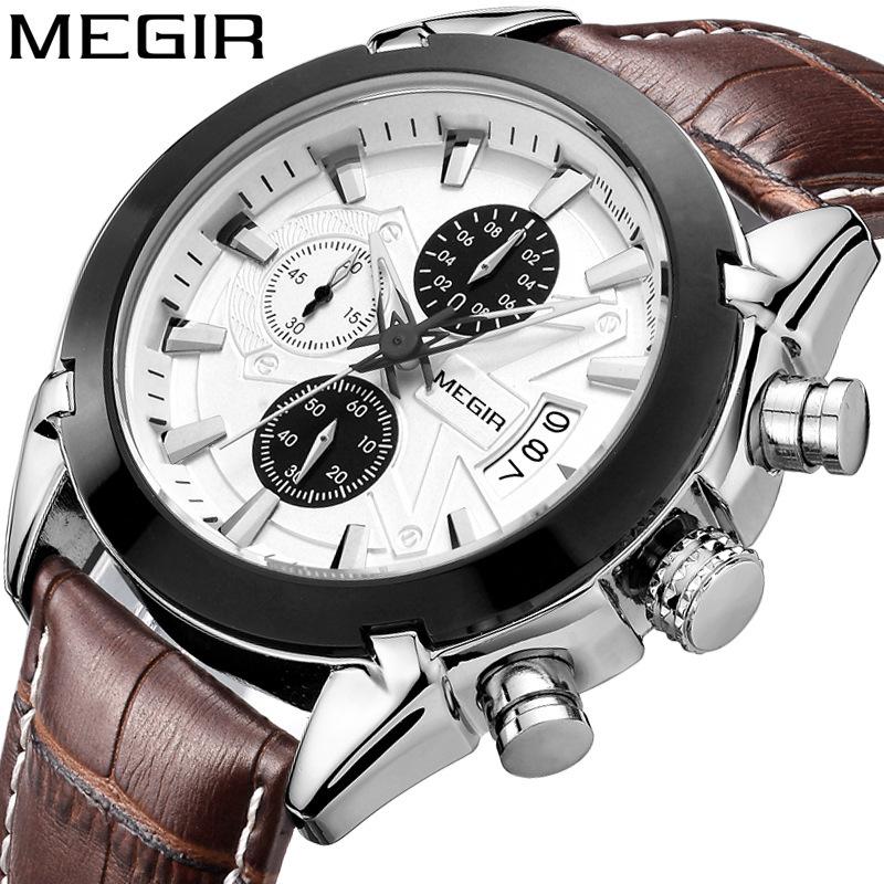 Multifunctional Men'S Watch Quartz Waterproof Leather Men'S Watch G