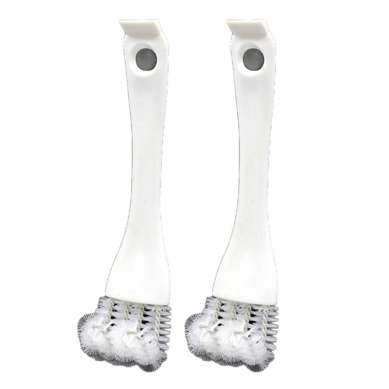 Multipurpose Plastic Pet Cage Brush Featuring Scraping Tool Easyly Grip For Bird Habitat Sanitization
