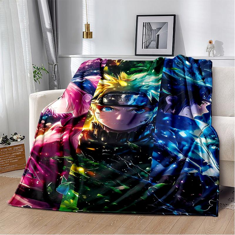 3D N-Naruto Kreskówka Anime I-Itachi Koc Flanelowy Miękki Ciepły Koc Rzutowy do Sypialni Salonu Łóżka Podróży Kempingu Pikniku Dziecko