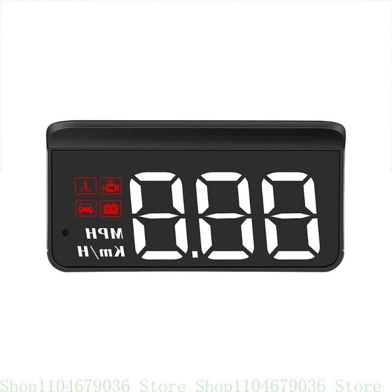 for Head Up Display HUD-Reflective Windshield Multifunctional Speedometer Speeding Scanner for Smart Digital Alarm Car U
