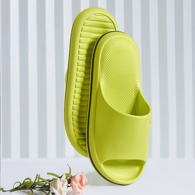 Damen Hausschuhe mit dicker Sohle, rutschfestes EVA - Kacka-Design, Luftpolsterkomfort für Paare, Sommer-Indoor-Nutzung.