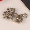 Vintage Ornament Retro Zodiac Dragon Socha Mosazný Dekor Prosperita Čínský styl Dragon Luck