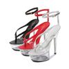 Heels Clear Shoes Woman Walking Show Stripper Platforms 15cm High Heels Sandals Women Sexy Fish Toe Wedding Shoes Flip Flops