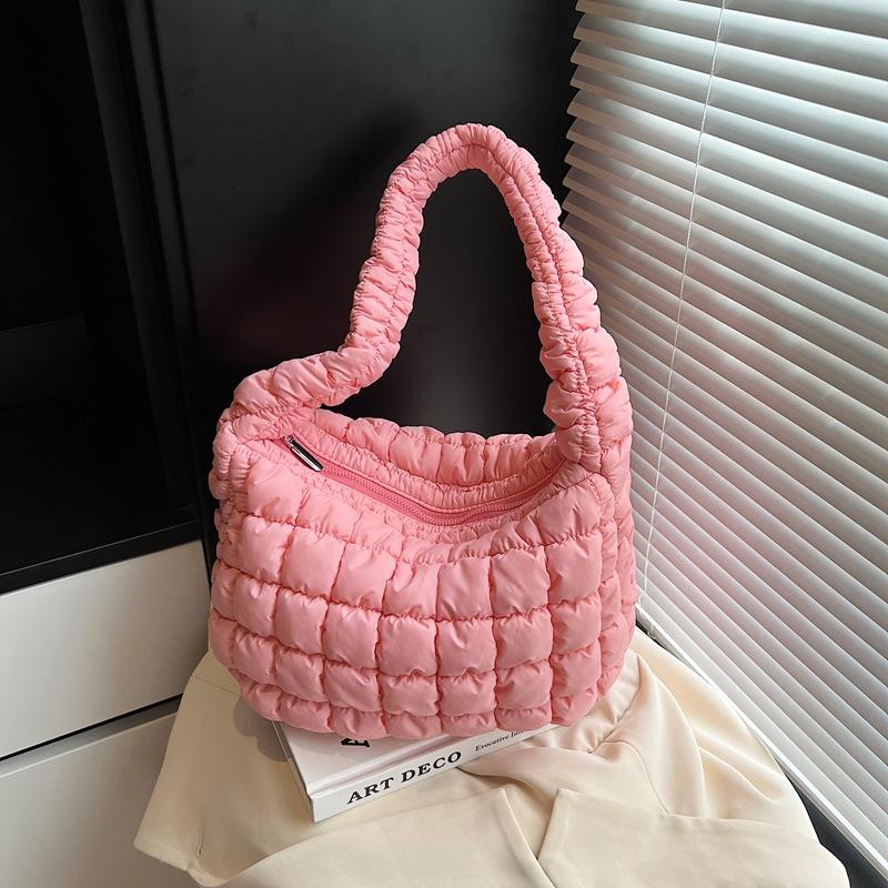 Bag niche design new pleated cloud bag casual versatile single shoulder armpit bag large capacity dumpling bag