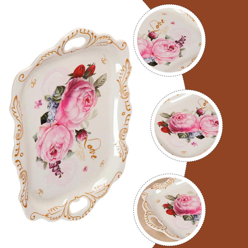 Euro Pallet Food Serving Tray Restaurant Dessert Plate Simple Melamine Decorative European Style Photography Prop Jewelry