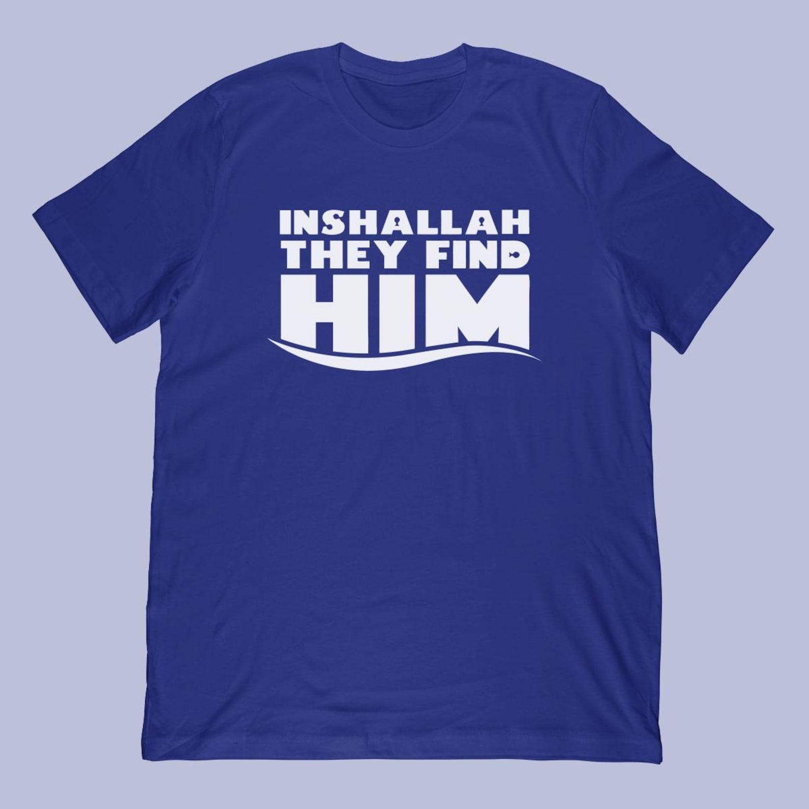 Inshallah They Find Him | clown fish meme T-shirt XL