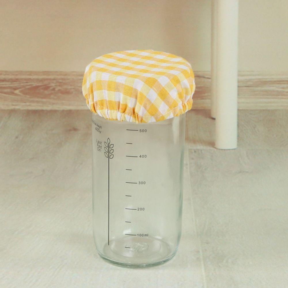 1PC Reusable Sourdough Starter Jar Covers  Fit Jars Mouth from 8-10cm