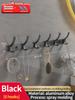 No Drill of Door Hooks, Space Aluminum, Non Perforated Bathroom Hooks, Bedroom Storage, Clothes Hanger Hooks, Wall Clothes Hook