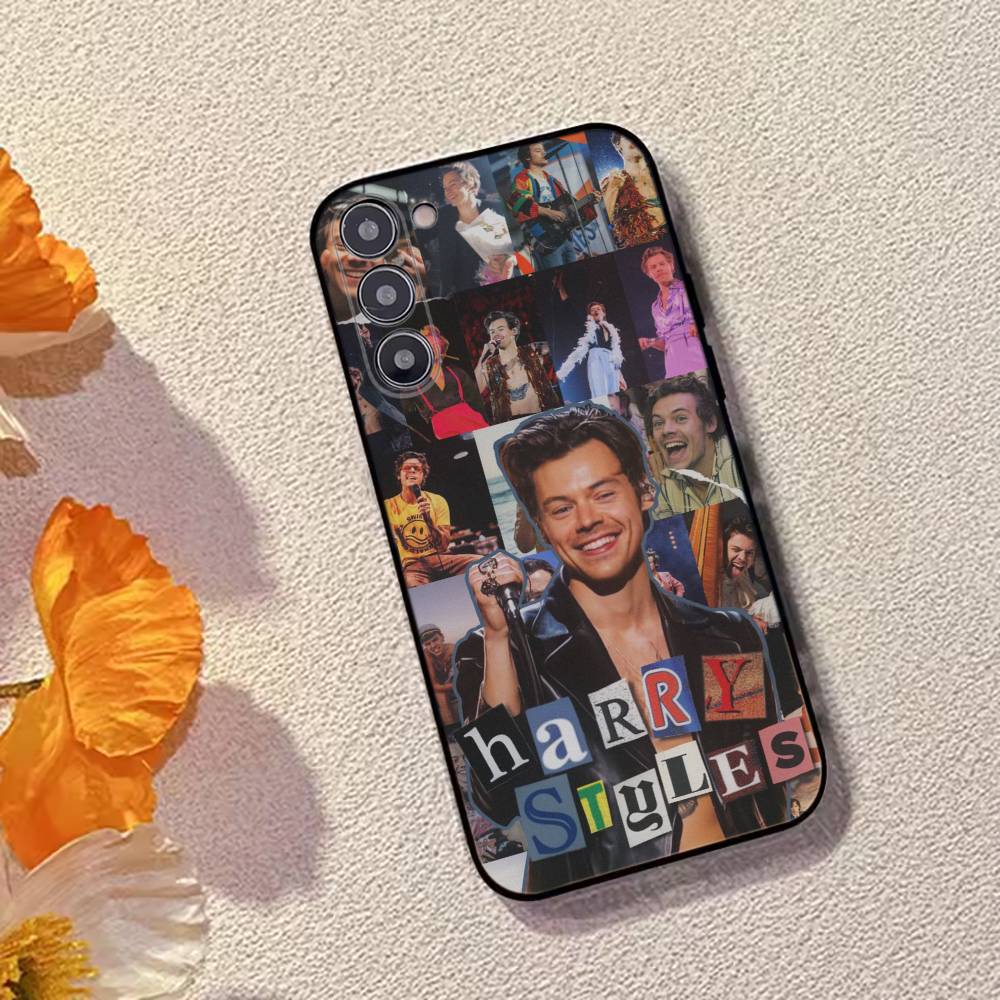 

H-HaRRy Music S-Styles Phone Case Black Silicone Soft For Samsung Galaxy A73,A72,A71,A70,A53,A52,A51 Samsung a40