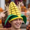 Bequeme elastische Passform Maisförmiger Lustiger Partyhut Weiches Filz Exzentrische Cosplay-Kappe Halloween