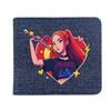 Fold Denim Kpop Hunters Rumi Zoey Mira Anime Wallet Short Purse