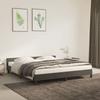 VidaXL Bed Frames with Headboard Slat Base Upholstered Bed Slat Frame Double Bed Adult Bedroom Furniture Grey 347586