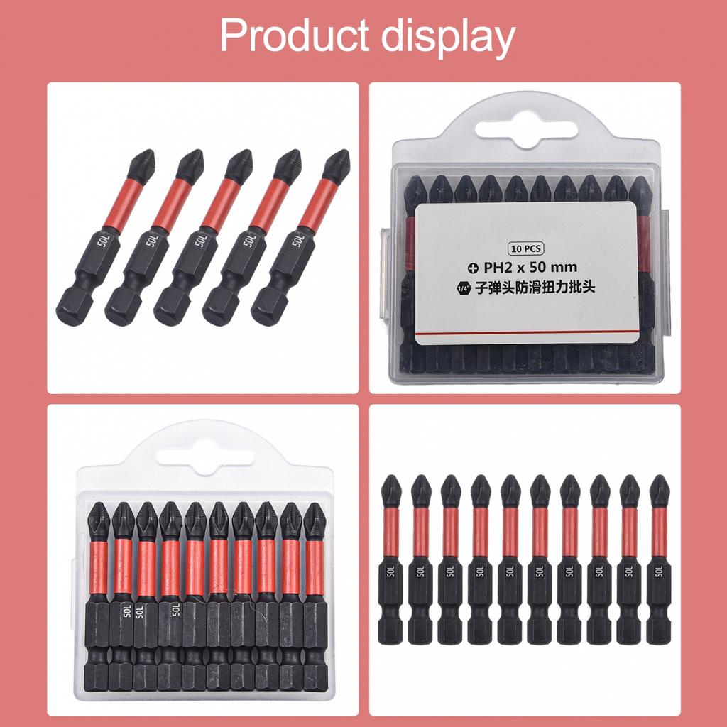Car Repair Anti Slip Magnetic Screwdriver Bit Set Diameter About Mm High Torque