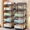 Desktop Bookend Organizer: Student Bookshelf & Office Desk Shelf Divider