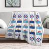 Curling Spiel Muster Flanelldecke Sport Thema Überwurf Weich Gemütlich Wohnzimmer Dekoration Geschenk für Sportler Winter Heimkomfort