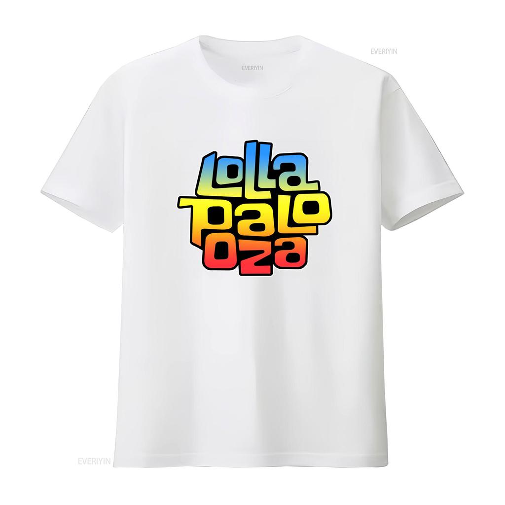 Lollapalooza 2021 Music Festival Concert Print T Shirt Medium Pre Owned vintage Washed graphic fashion Top For Everyday Wear