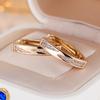 Fashion Gold Color Geometric Drop Earrings for Women Vintage English Earrings Bride Wedding Jewelry