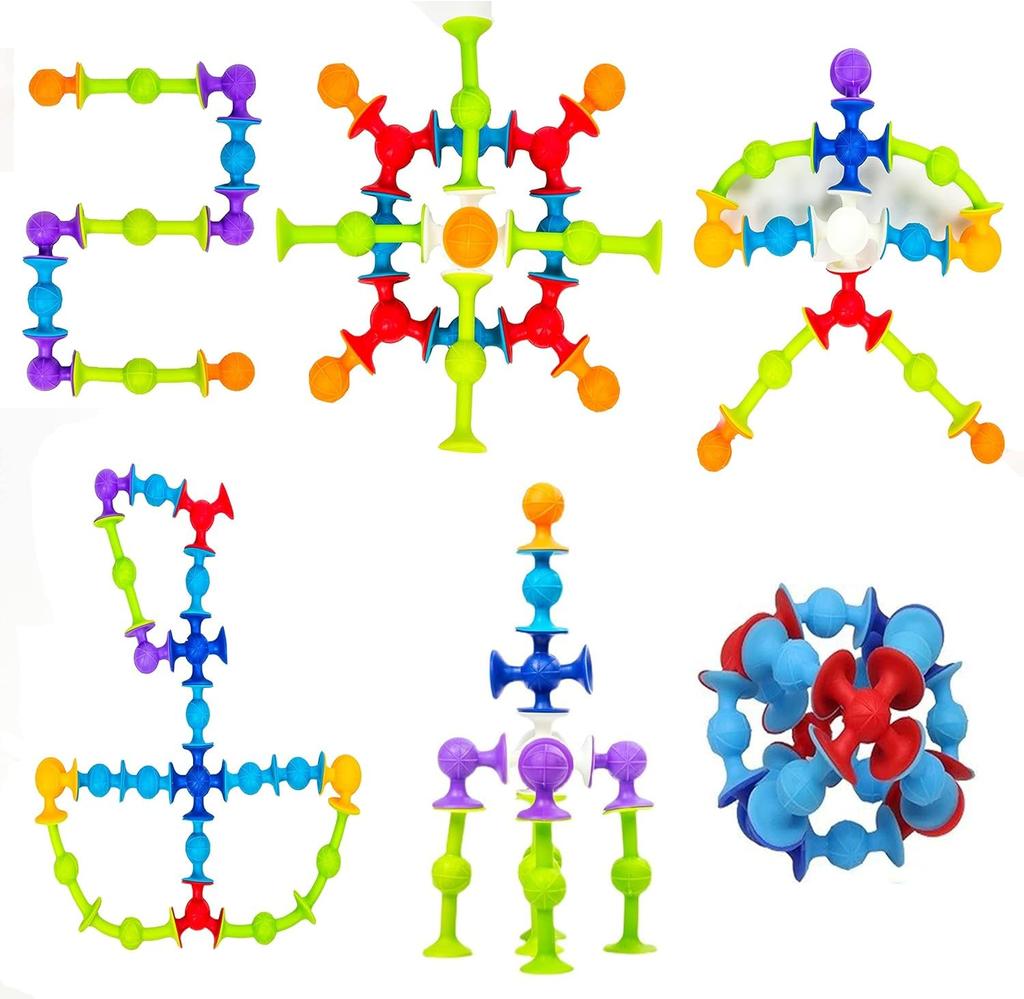 Cascais Vana 48 Nových Vzdělávacích Kostek od Hračkového Konzultanta a Vana Vzdělávací Mačkací Přísavka Narozeninové Dárky Hračky, [Doporučený Učitel] Hračky,