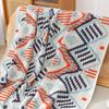 OEING Nordic Retro Knitted Throw Blanket