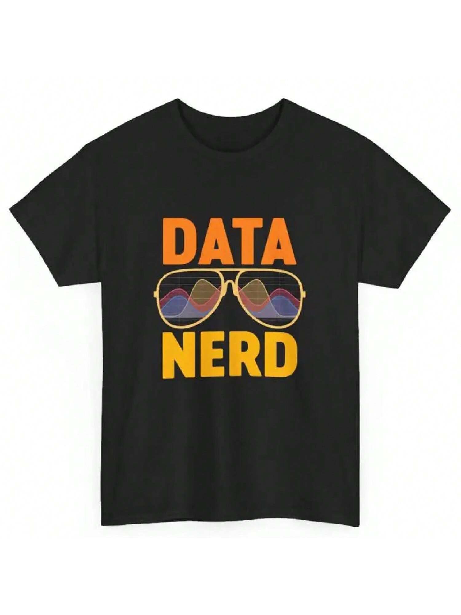 Data Nerd Analyst Scientist Science T Shirt S разноцветный