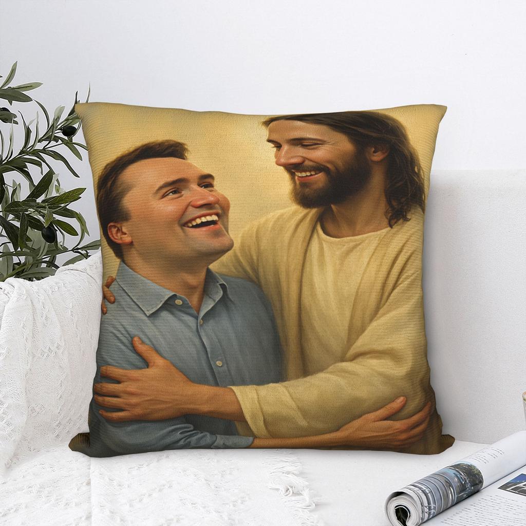 Funda de Almohada Angélica Defensora de Charlie Kirk Funda de Almohada Personalizada Fundas de Almohada Divertidas Para Sofá Decoración del Hogar