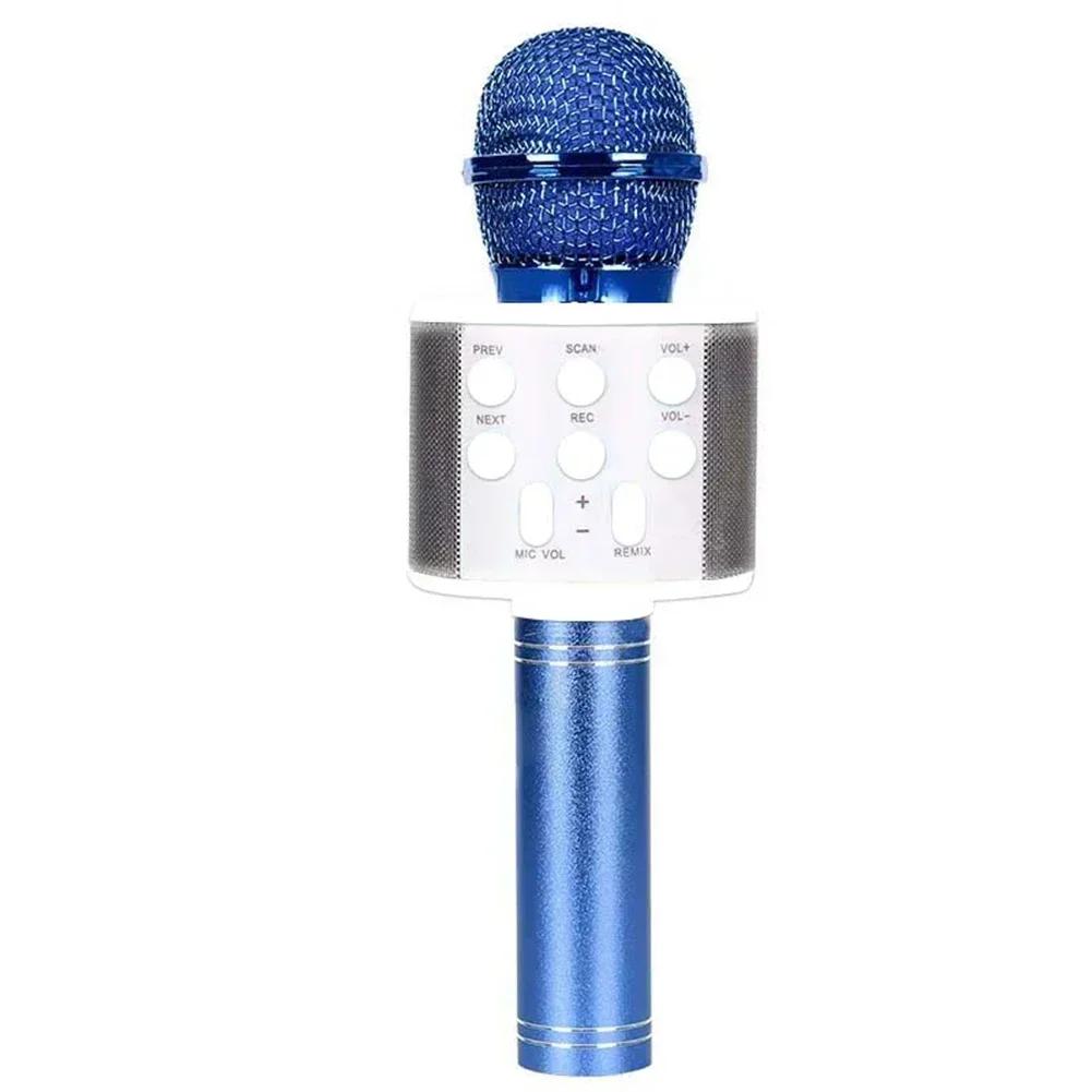 Handheld Wireless Bluetooth Karaoke Microphone Hifi Sound USB Speaker Microphone for Kids Music Player Singing Recorder Home KTV