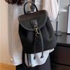 Fashion Backpacks for Women Casual Students School Bags PU Leather Shoulder Bags High-end Drawstring Flap Bagpacks Handbags