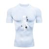 Samurai Woman Pattern Men's Sports T-shirt for Fitness Training Fitness Compression Workout T-Shirt Rashguard Tops T-Shirt