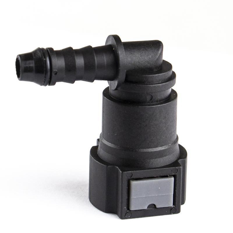 9.89 ID 6 Curved Fuel Line Quick Connector Auto Parts Pipe Fittings Fuel Filter Fitting Fuel Quick Connector