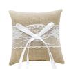 Exquisites Lace Rings Pillow Bridal Wedding Ceremony Pocket Rings Pillow for Elegant Ceremonies
