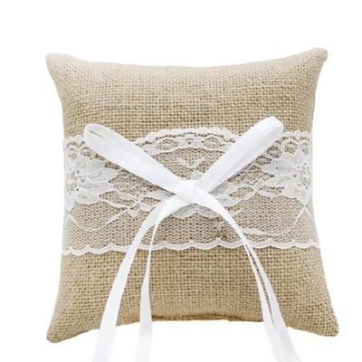 Exquis Oreiller pour Anneaux en Dentelle Oreiller pour Anneaux de Mariage Cérémonie de Mariage Pochette pour Anneaux pour Cérémonies Élégantes