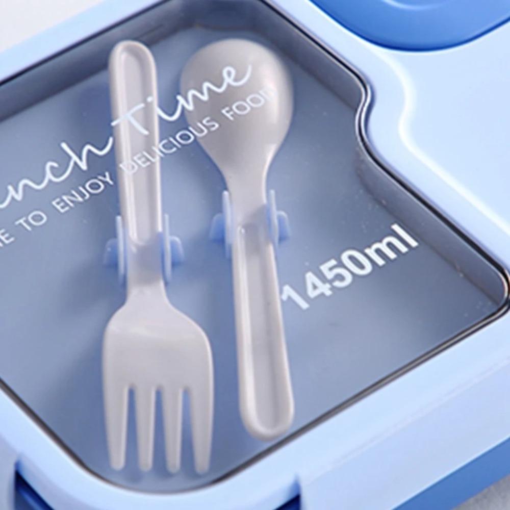 Portable Lunch Box 3 Grid Microwave Food Storage Container High Quality Snack Food Box for Kids