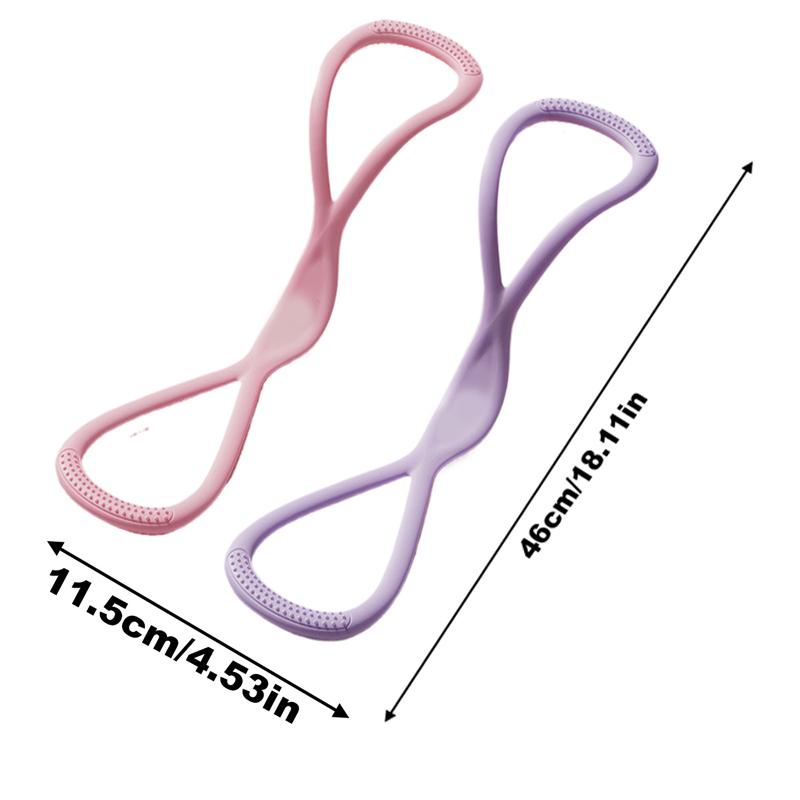 Widerstandsbänder 8-förmiger Expander für Fitness, Rückenformung, elastisches Band, Schulteröffnungs-Dehnband für Schulterübungen