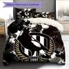 Magpies de Collingwood Set de Colcha con Patrón Decoración del Hogar Regalo (1 funda nórdica + 2 fundas de almohada sin relleno.)