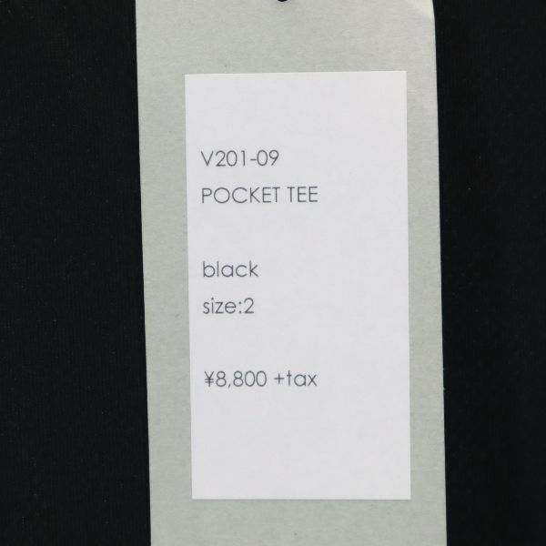 Unused VAST222 20ss Short Sleeve With Pocket T-shirt 2 Polyester Shirt Men's Used