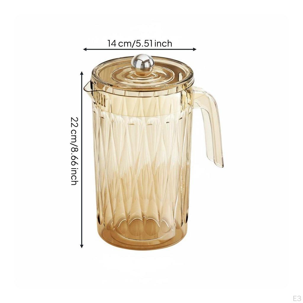 Pitcher Set Heat and Cold Resistant Large Capacity Water Jug Versatile Clear Juice with Cups