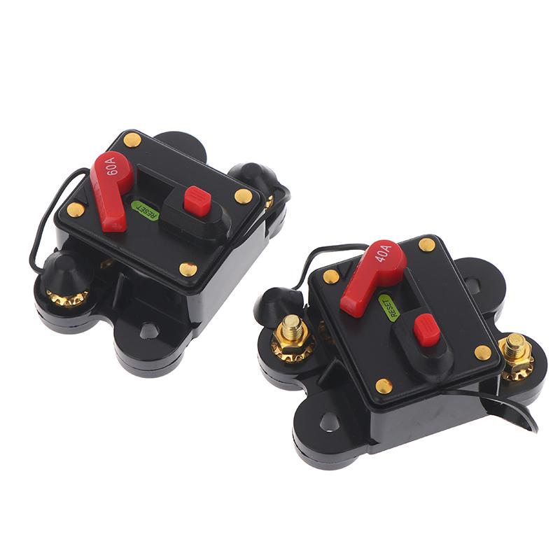 Wasserdichter Leistungsschalter Reset-Sicherung Wechselrichter DC12V 24V 30A 40A 50A 60A 80A 100A 150A 200A 250A 300A Haus-Solarsystem Teile