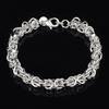 Women's Fashion Faux Silver Bracelet Bangle Chain Banquet Jewelry Gift