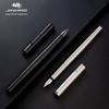 JinHao 35 Mysterious Black Steel Fountain Pen Gift Set for Calligraphy and Artistic Writing