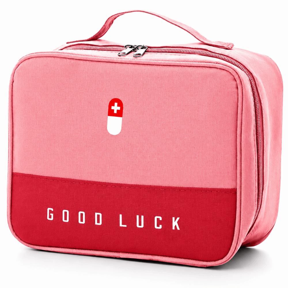 2 Pcs Portable Medicine Storage Bag Oxford Cloth Medical Supplies Organizer Bag  Traveling