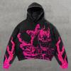 2026 Streetwear Mikina s lebkou Unisex Volný střih Dlouhý rukáv Digitální potisk Ležérní mikina Pro teenagery i dospělé