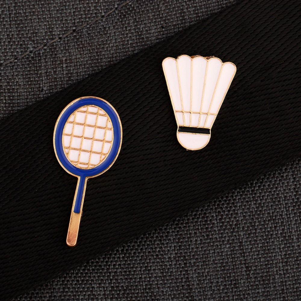 Basketball Sports Ball Enamel Pin Volleyball Metal Badge Fashion Dripping Oil Brooch  Decoration