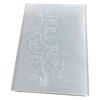 Flower Texture Embossing Template for Scrapbooking Card Making ABS Plastic Embossing Folder for Journals Envelopes