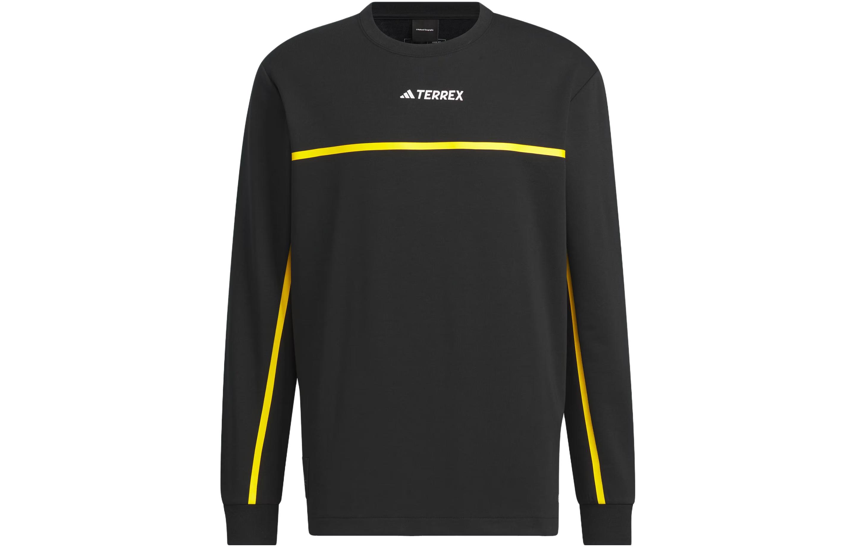 Adidas National Geographic Co branded Section National Geographic Tech Tee T Shirt Men s Black IL8975 L