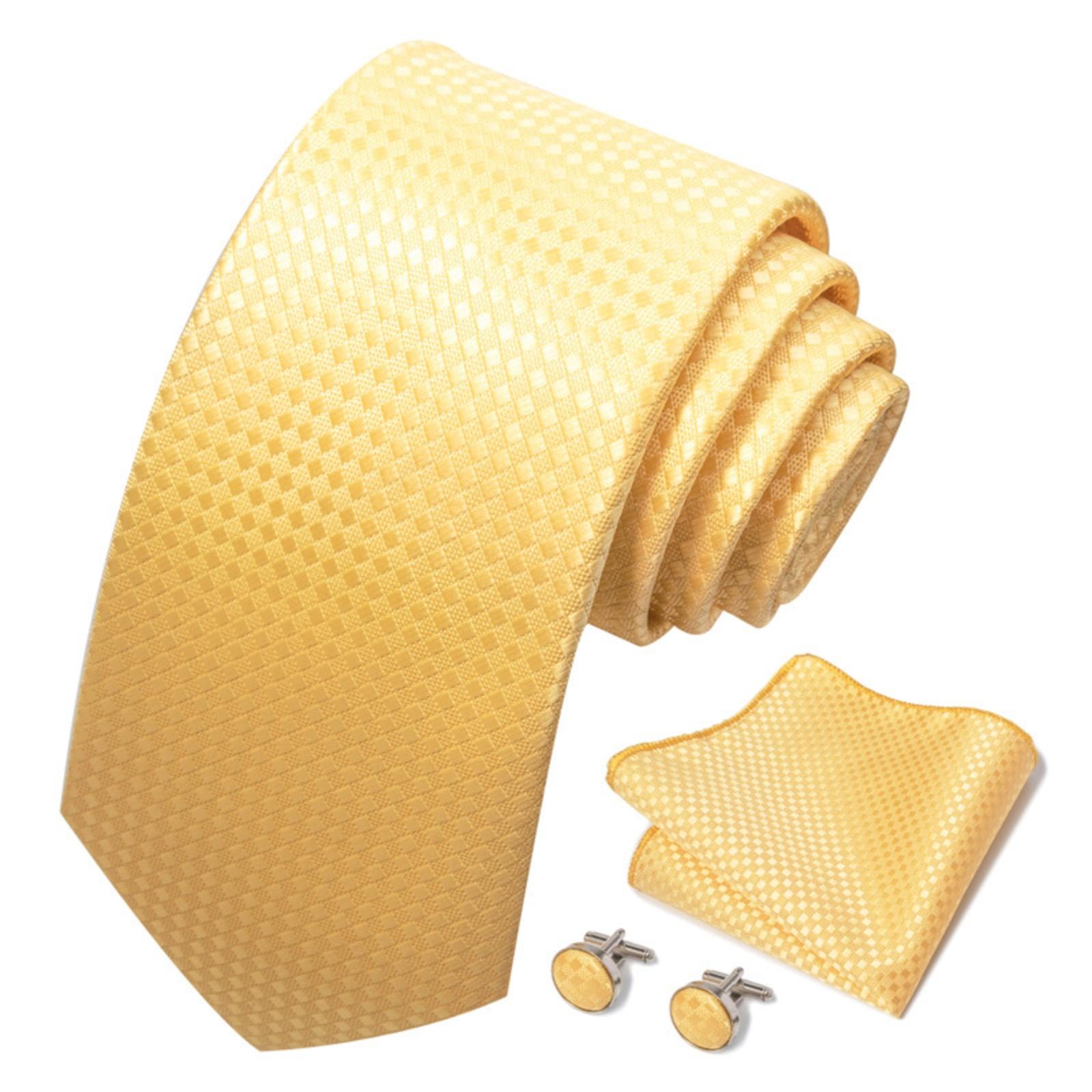 

Мужской деловой профессиональный полосатый галстук свадебный костюм аксессуары полиэстер галстук мужской жёлтый