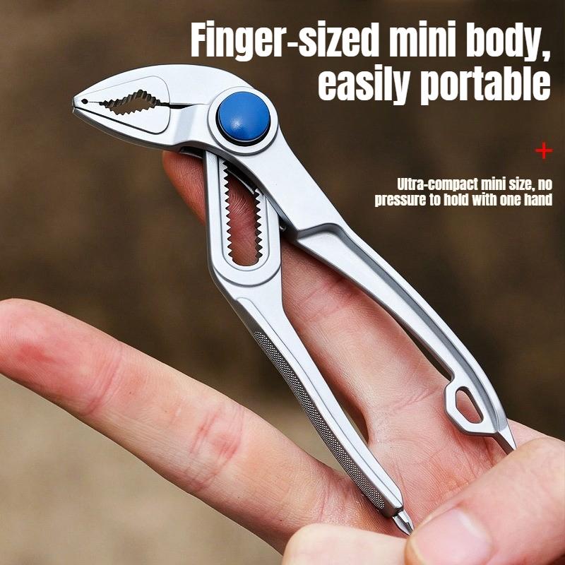 2026 New Mini Groove Joint Pliers Push Lock V Jaw Adjustable Multi Grip Hand Tool for Car Auto Repair Mechanic Workshop